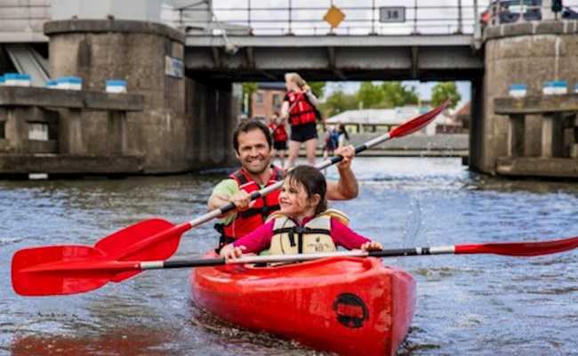 duokajak op de Leie